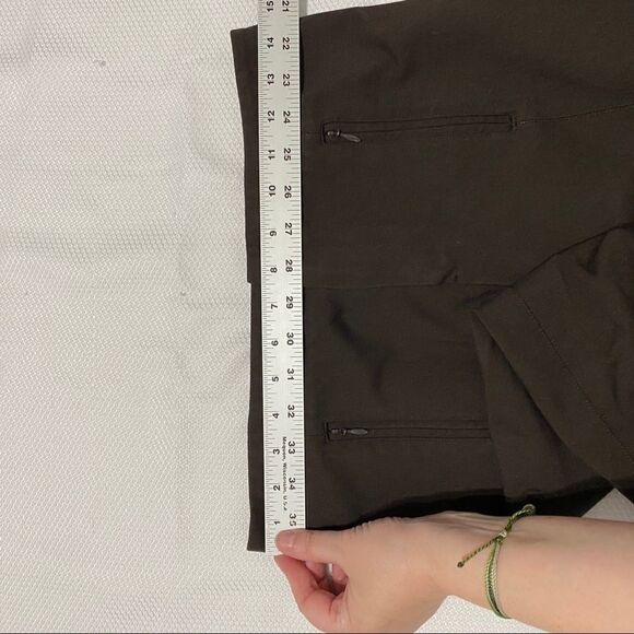 Vince. Brown Deep Stretch Ankle Zip Pocket Pants - Picture 2 of 10